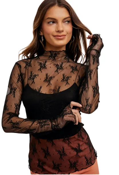 Attention To Lace Top