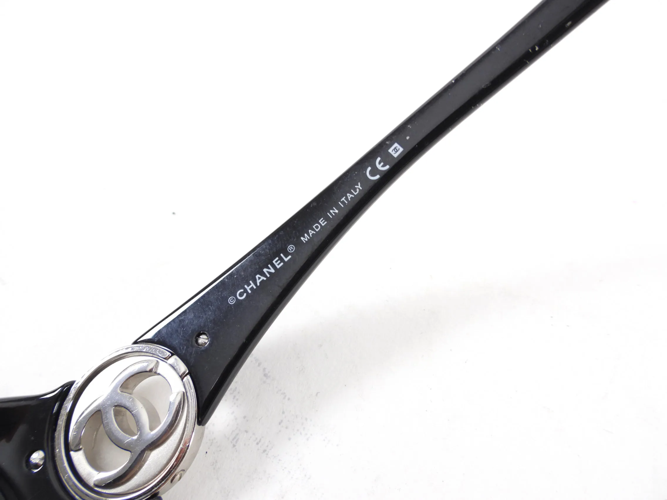 Chanel 6023 CC Wrap Sunglasses Black Silver