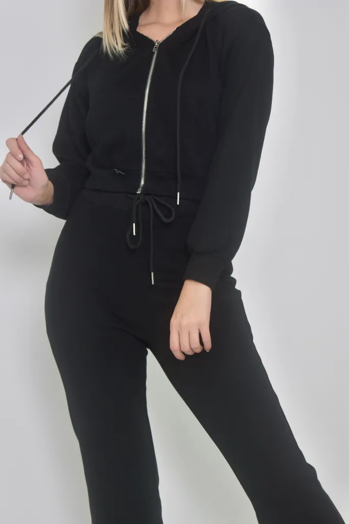 Crop Zip Hoodie