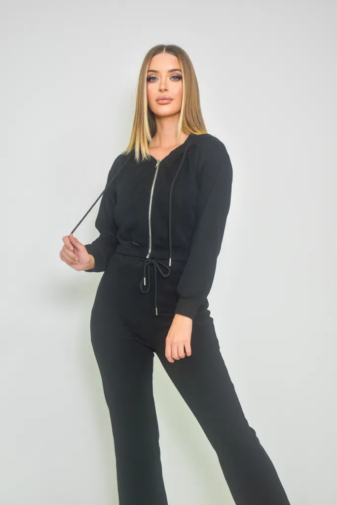 Crop Zip Hoodie