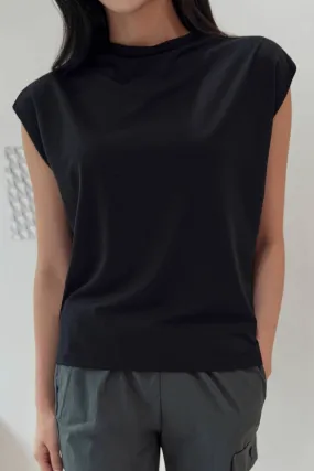 Elnora Sleeveless Top, Black