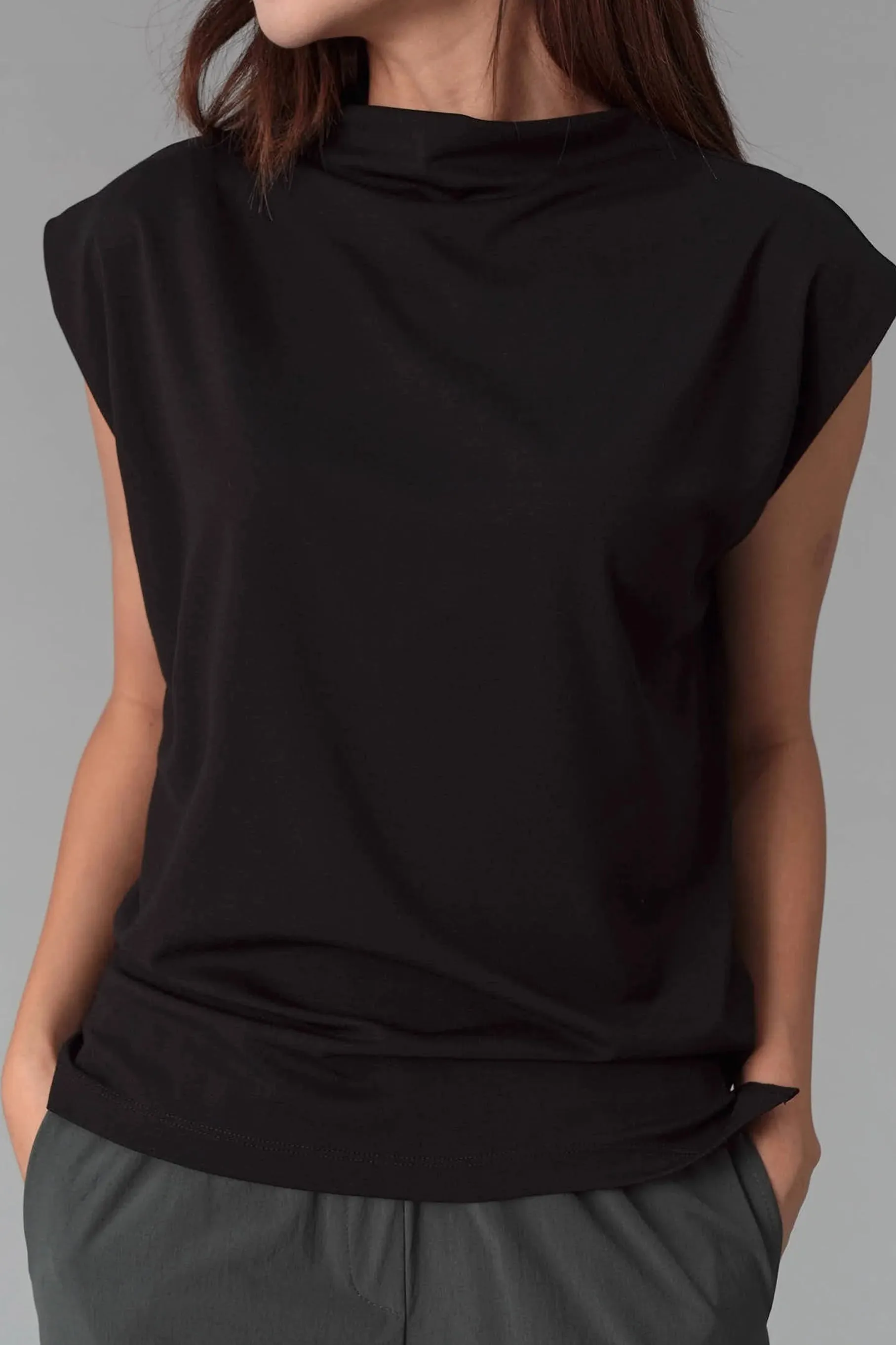 Elnora Sleeveless Top, Black