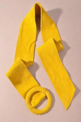 Limoncello Suede Buckle Belt