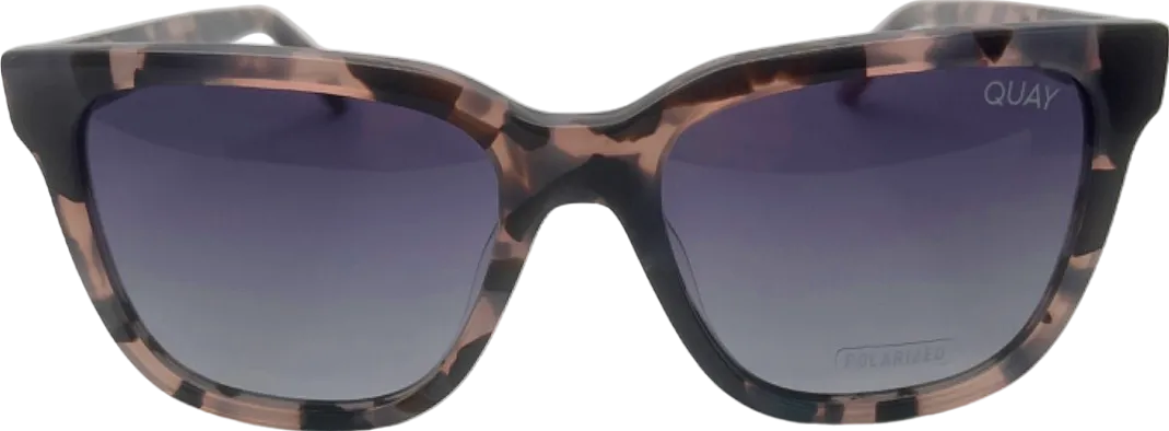 Quay Tortoiseshell WIRED Polarised Sunglasses in case