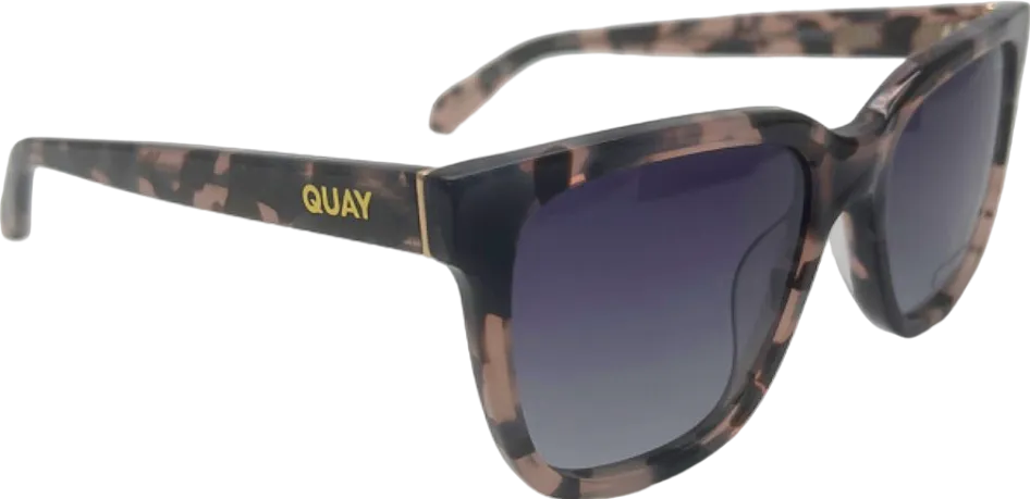 Quay Tortoiseshell WIRED Polarised Sunglasses in case