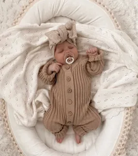 Rib Knitted Baby Jumpsuit
