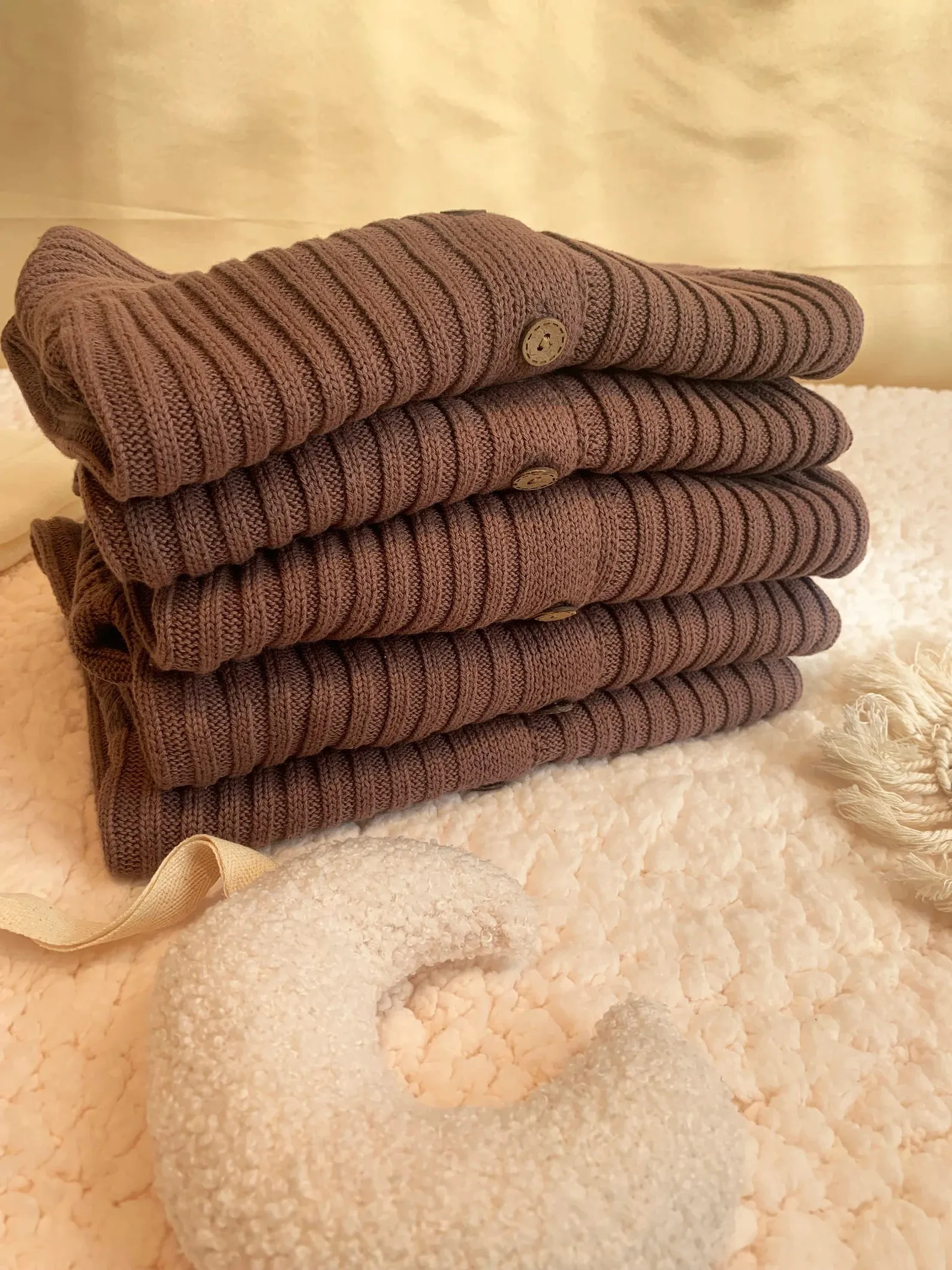 Rib Knitted Baby Jumpsuit