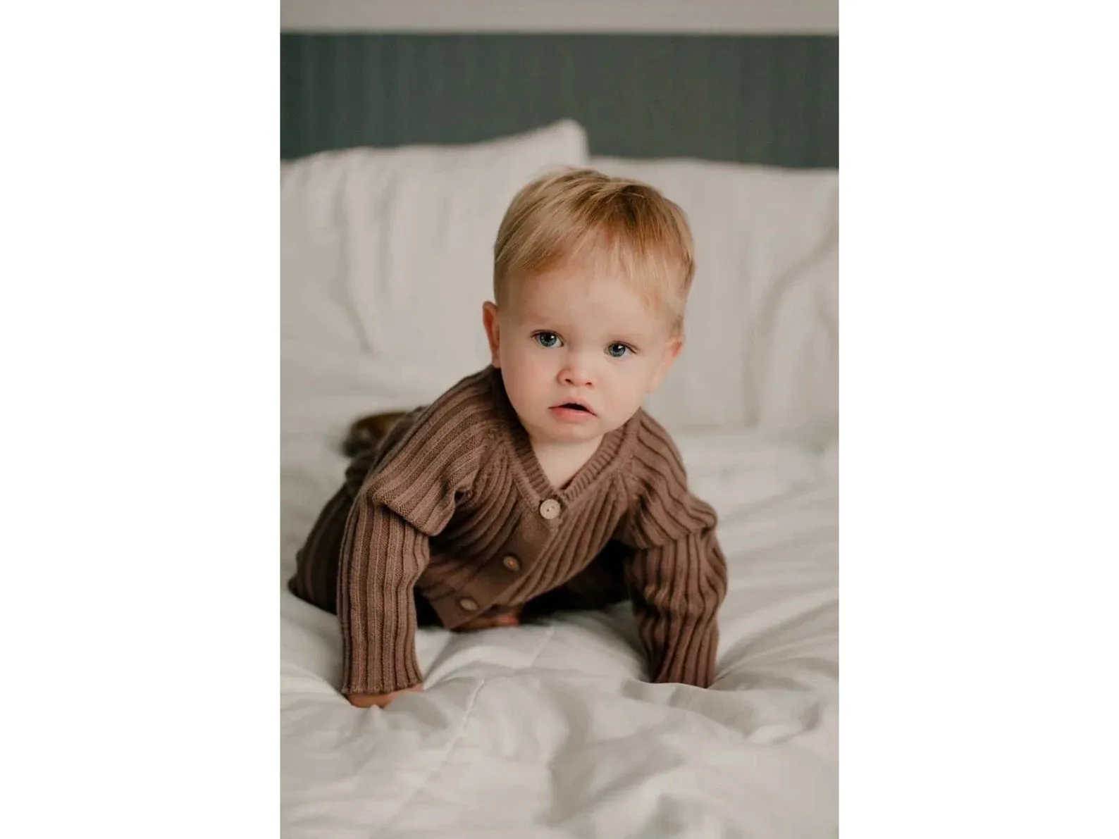 Rib Knitted Baby Jumpsuit