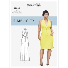 Simplicity Sewing Pattern S9097 Misses' Dress & Jumpsuit