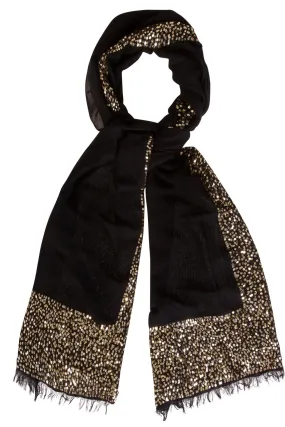Sparkle scarf - Black/Gold