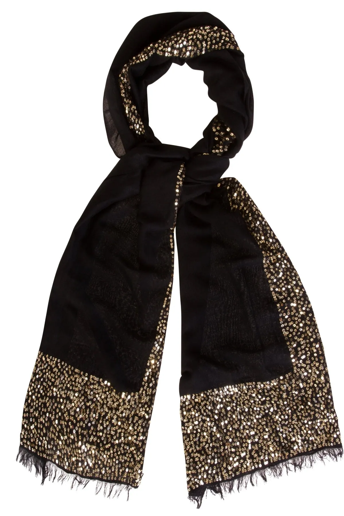 Sparkle scarf - Black/Gold