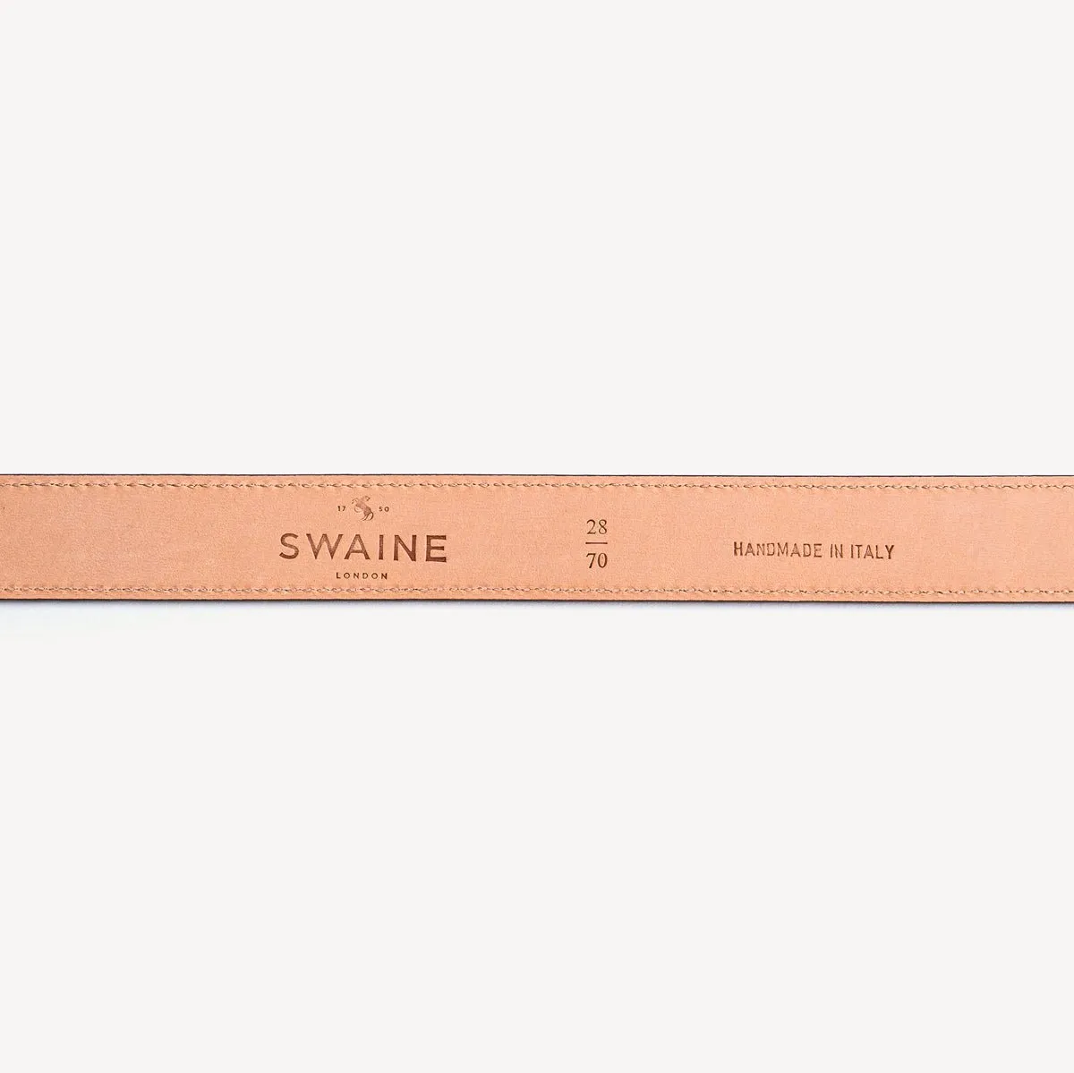 Women's Belt with Round Buckle - Tobacco